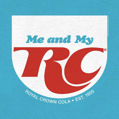 RC Cola 'Me and My RC' Royal Crown T-Shirt – Aqua Blue