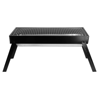 Foldable Charcoal BBQ Grill – Stainless Steel Grate, Pull-Out Charcoal Drawer | Portable Tabletop Grill for Camping & Picnics