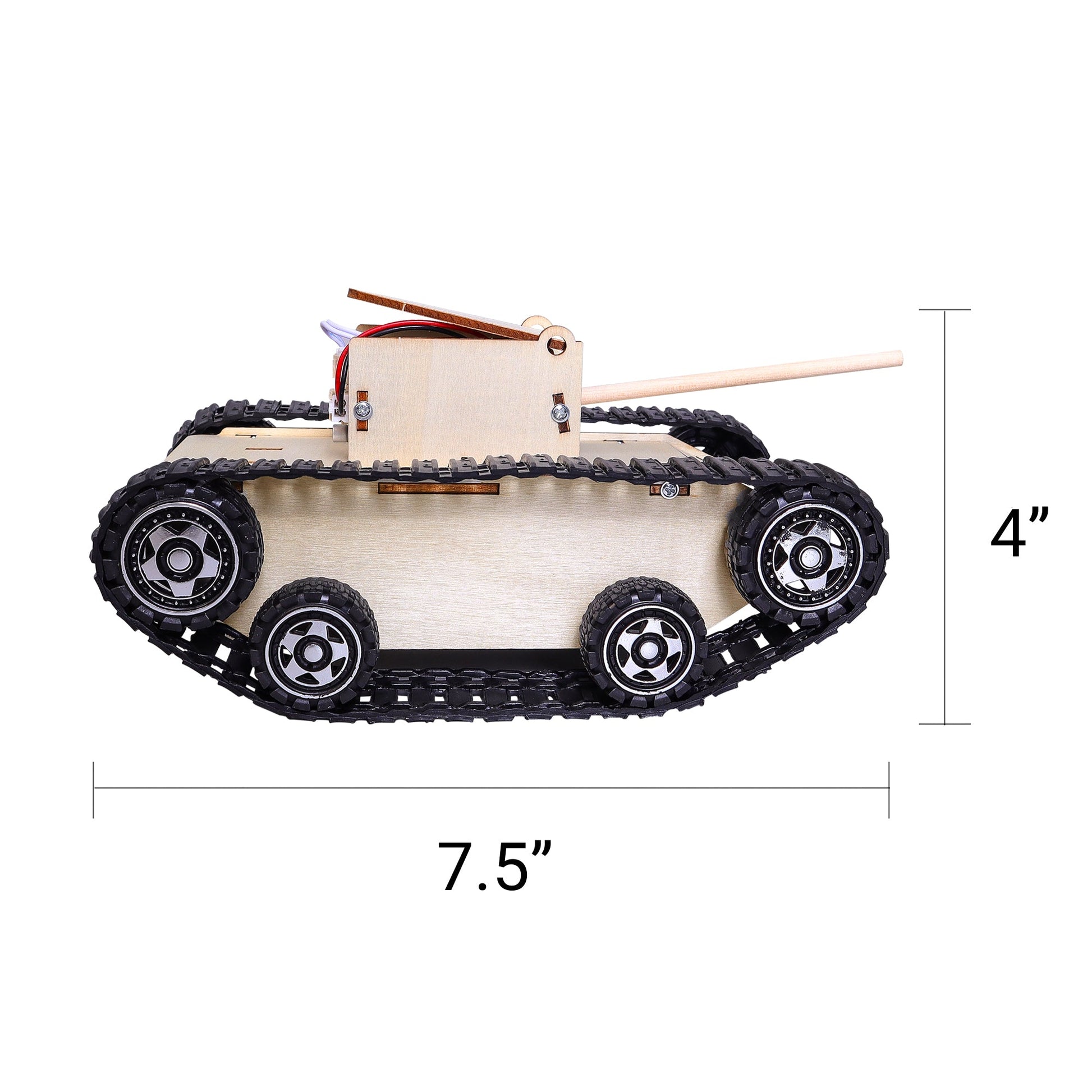 Remote-Controlled Tank DIY Kit | Engineering STEM Toy for Kids 10+ - Niksstuff