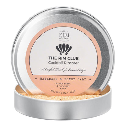 Kiri & Sons Habanero & Honey Margarita Salt Rimmer – Spicy-Sweet Cocktail Rim Salt | 5oz Tin