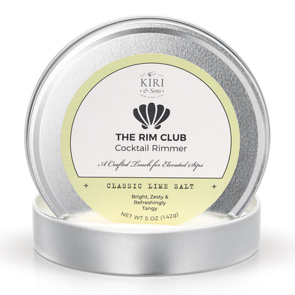 Kiri & Sons Classic Lime Margarita Salt Rimmer – Cocktail Rim Salt | 5oz Tin
