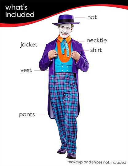 DC Batman 1989 The Joker Deluxe Men's Costume