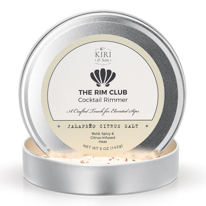 Kiri & Sons Jalapeño Citrus Margarita Salt Rimmer – Spicy Cocktail Rim Salt | 5oz Tin