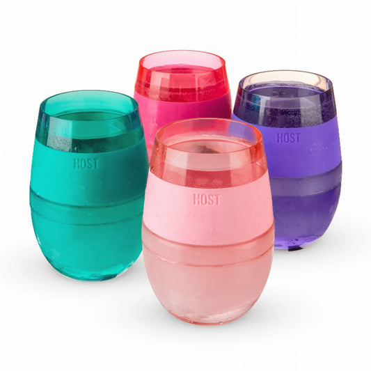 Wine Freeze Translucent Cooling Cups, Set of 4 by Host