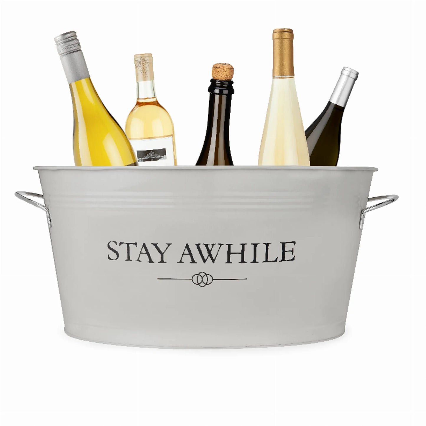 Stay Awhile Metal Drink Tub by Twine