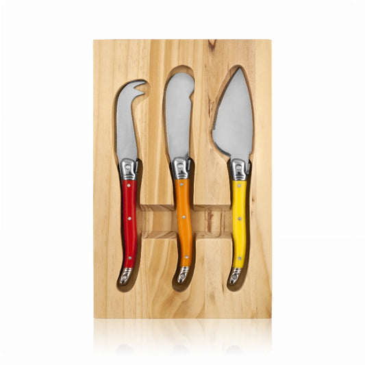 Sunnyside Cheese Knives & Cutting Board by True