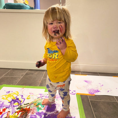 Finger Paint – Food-Safe, Non-GMO, Shelf-Stable | Made with Organic Fruit & Vegetable Extracts | Ages 3+
