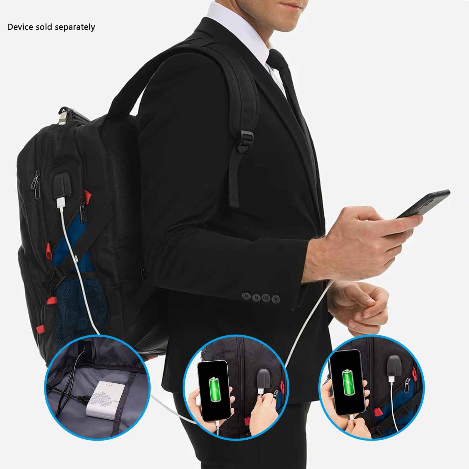 Sahara Anti-Theft Travel Laptop Backpack | USB Charging | Fits up to 17.3" | 4 Colors