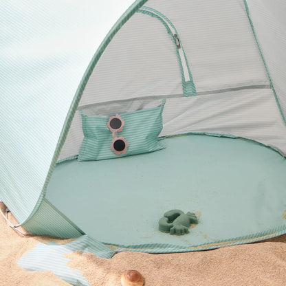 Tiny Land Kids Beach Tent Set with Sand Toys, UV Protection and Sandbag Anchors