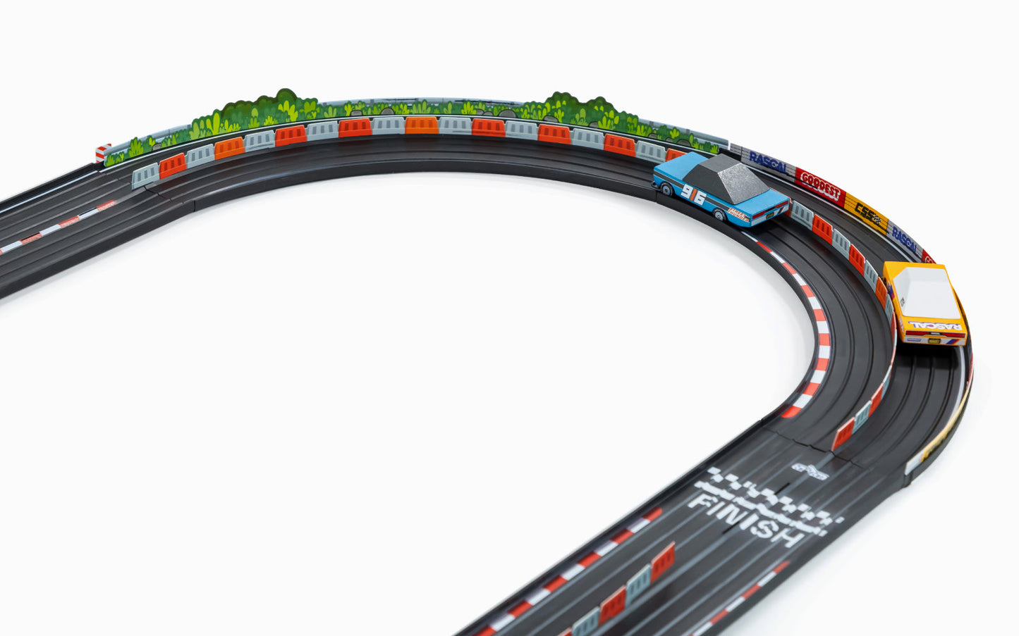 Expansion Pack: 90º Turn | Candylab ROADWORKS Track | 2ft Two-Lane 90° Turns | Ages 3+ | Compatible with 1:64 Diecast - Niksstuff
