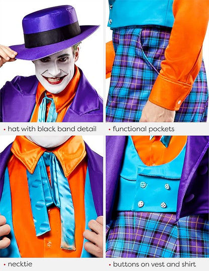DC Batman 1989 The Joker Deluxe Men's Costume