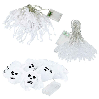 LJG 3-Piece Halloween LED String Lights - 24ft 50 LEDs Colorful