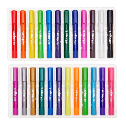 KINGART Tempera Paint Thin Sticks - 24 Colors