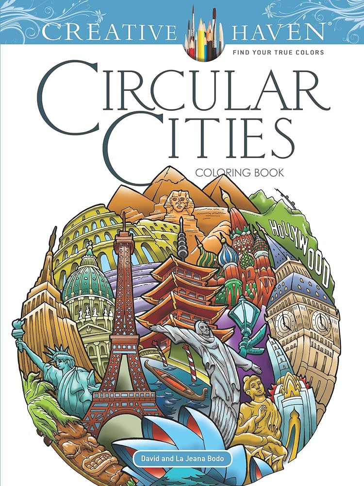 Adult Coloring Book Bundle | 5-Pack | Creative Haven Series | Celtic, Cities, Geometric & More