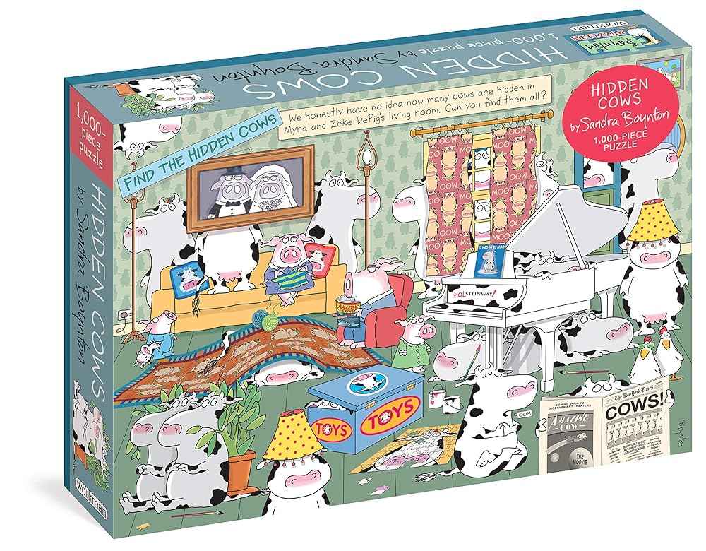 Sandra Boynton: Hidden Cows 1,000-Piece Puzzle