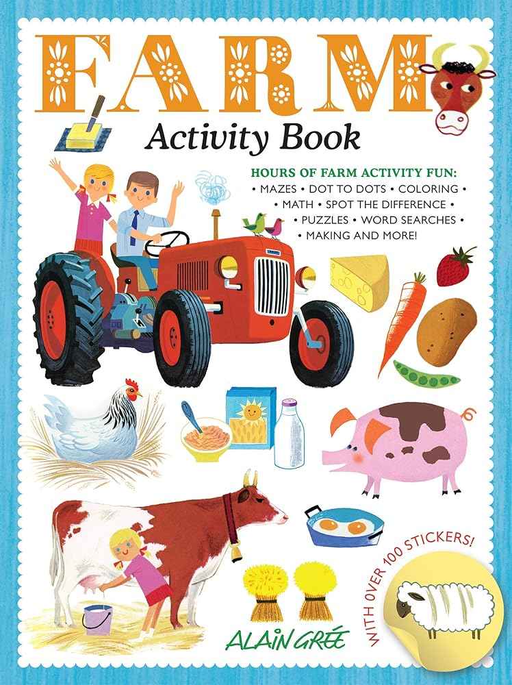 Farm Activity Book | Alain Grée | Ages 3–6