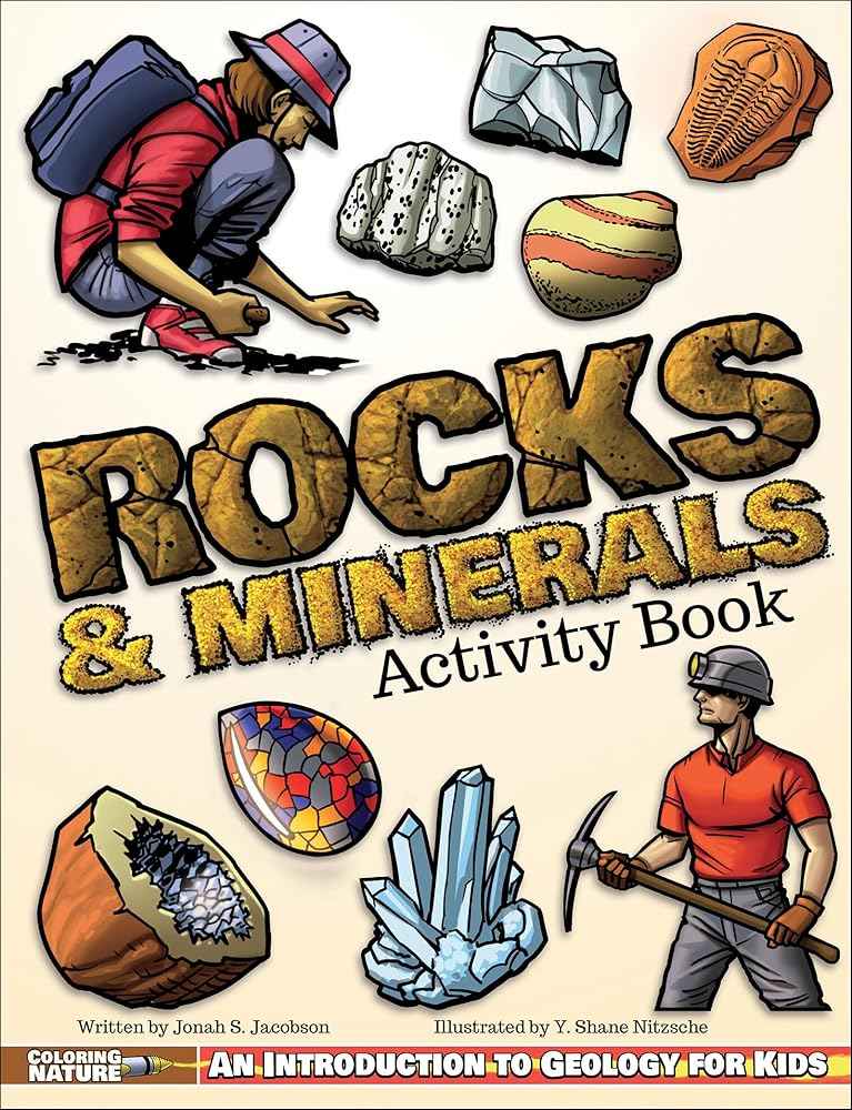 Rocks & Minerals Activity Book | Introduction to Geology for Kids | Coloring & Activities