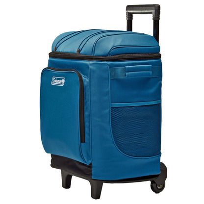 Coleman Chiller 42-Can Soft-Sided Wheeled Cooler - Deep Ocean