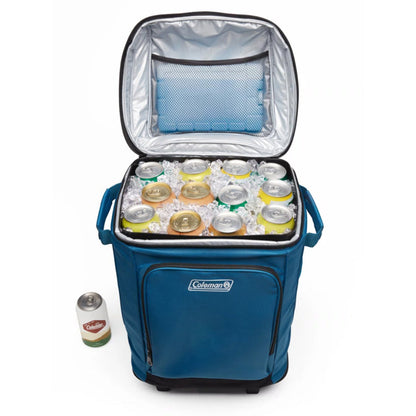 Coleman Chiller 42-Can Soft-Sided Wheeled Cooler - Deep Ocean