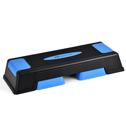 Aerobic Step Platform | 3 Heights: 5", 7", 9" | 330 lb Capacity | Non-Slip | Gray, Purple or Blue