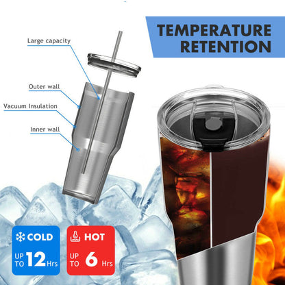 30oz Double Wall Stainless Steel Travel Mug | Hot & Cold | BPA-Free - Niksstuff