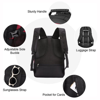 Sahara Anti-Theft Travel Laptop Backpack | USB Charging | Fits up to 17.3" | 4 Colors
