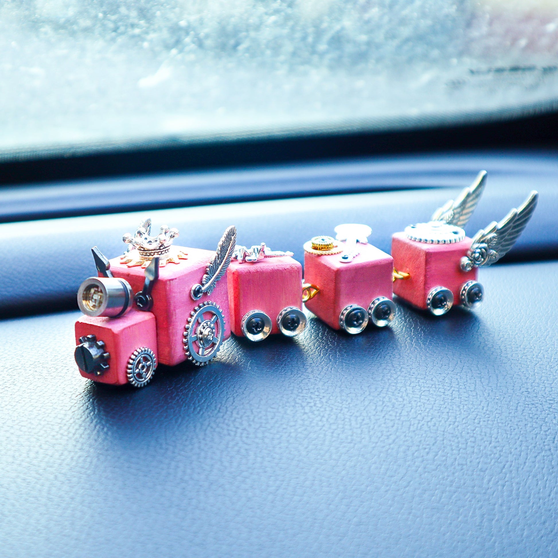 DIY Timber Train Kit | Wooden Train with LED Light & Paint - Niksstuff