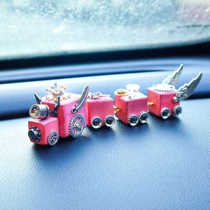 DIY Timber Train Kit | Wooden Train with LED Light & Paint - Niksstuff