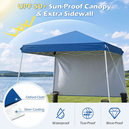 Pop Up Canopy Tent 9x9 ft with Carry Bag and Stakes
