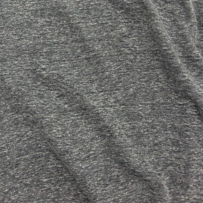 Graphite heather T-shirt fabric close-up texture