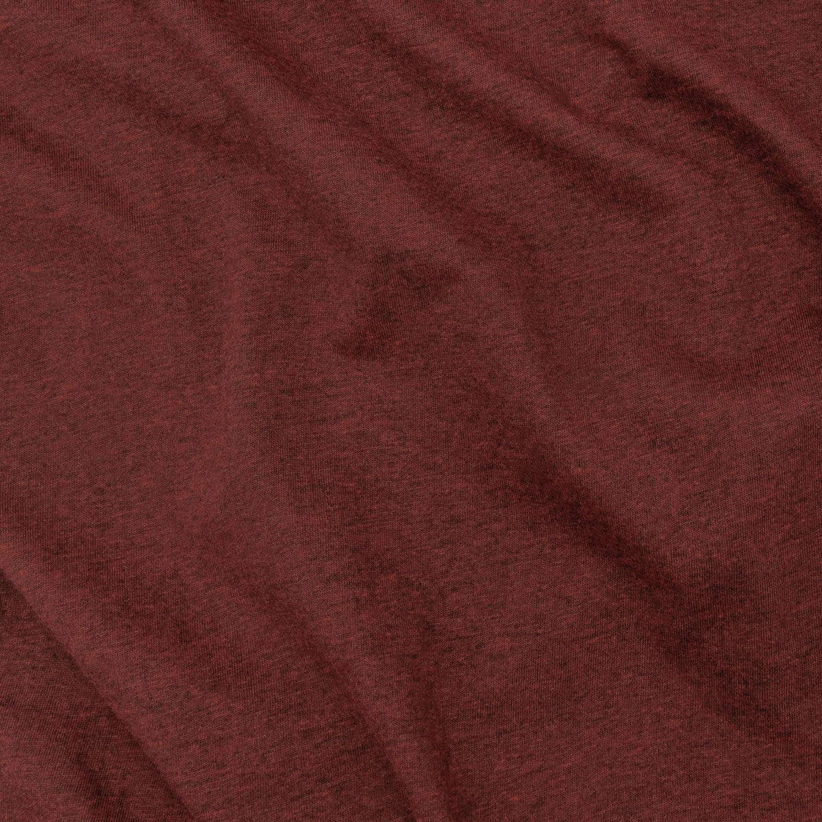 Crimson heathered T-shirt fabric close-up