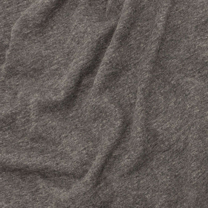 Gray heather T-shirt fabric texture close-up