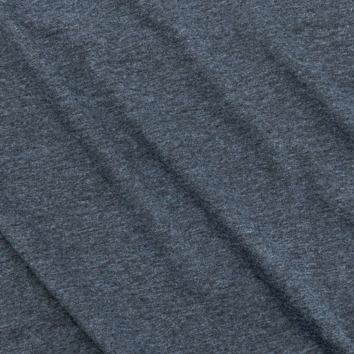 Indigo heather tee fabric texture close-up