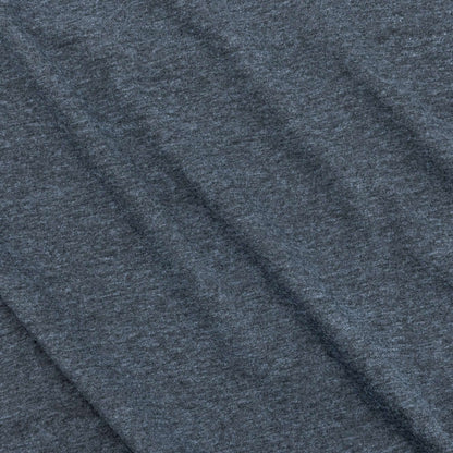 Indigo heather tee fabric texture close-up