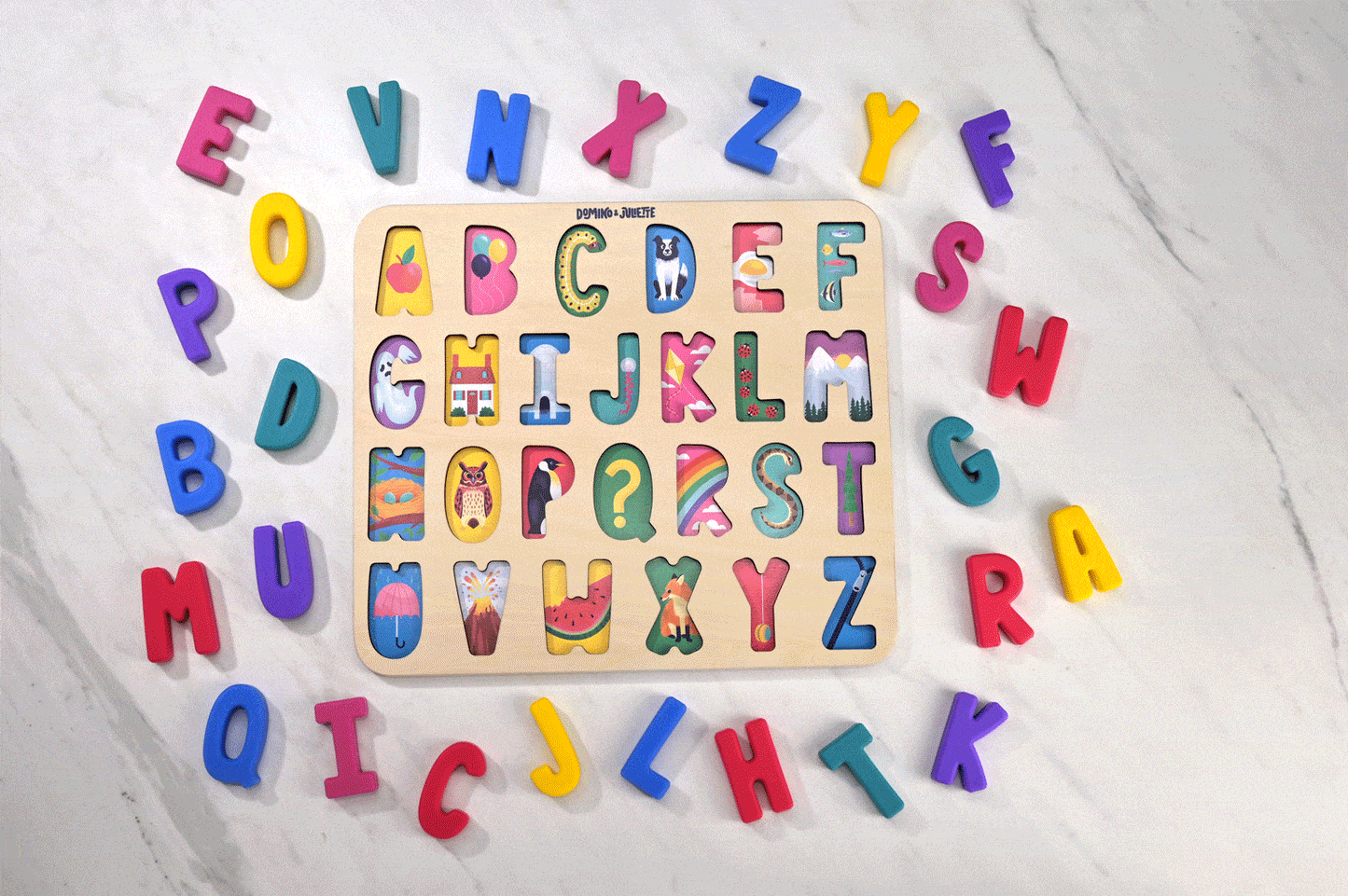 ABC Find & Fit Puzzle by Domino & Juliette - Niksstuff