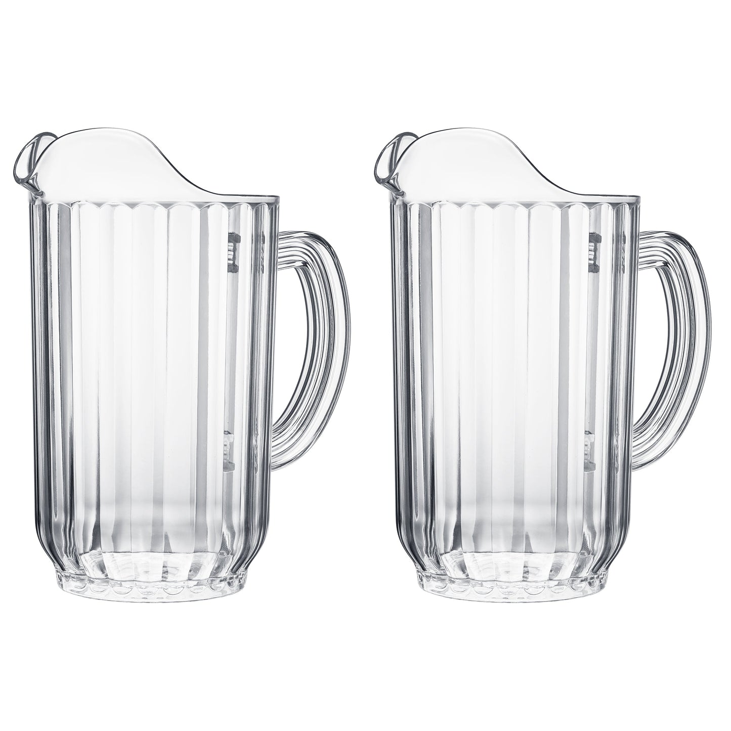 Barcelona Acrylic Beer Pitcher | Set of 2 | 60oz Each | Shatterproof | Indoor & Outdoor | Khen Site - Niksstuff