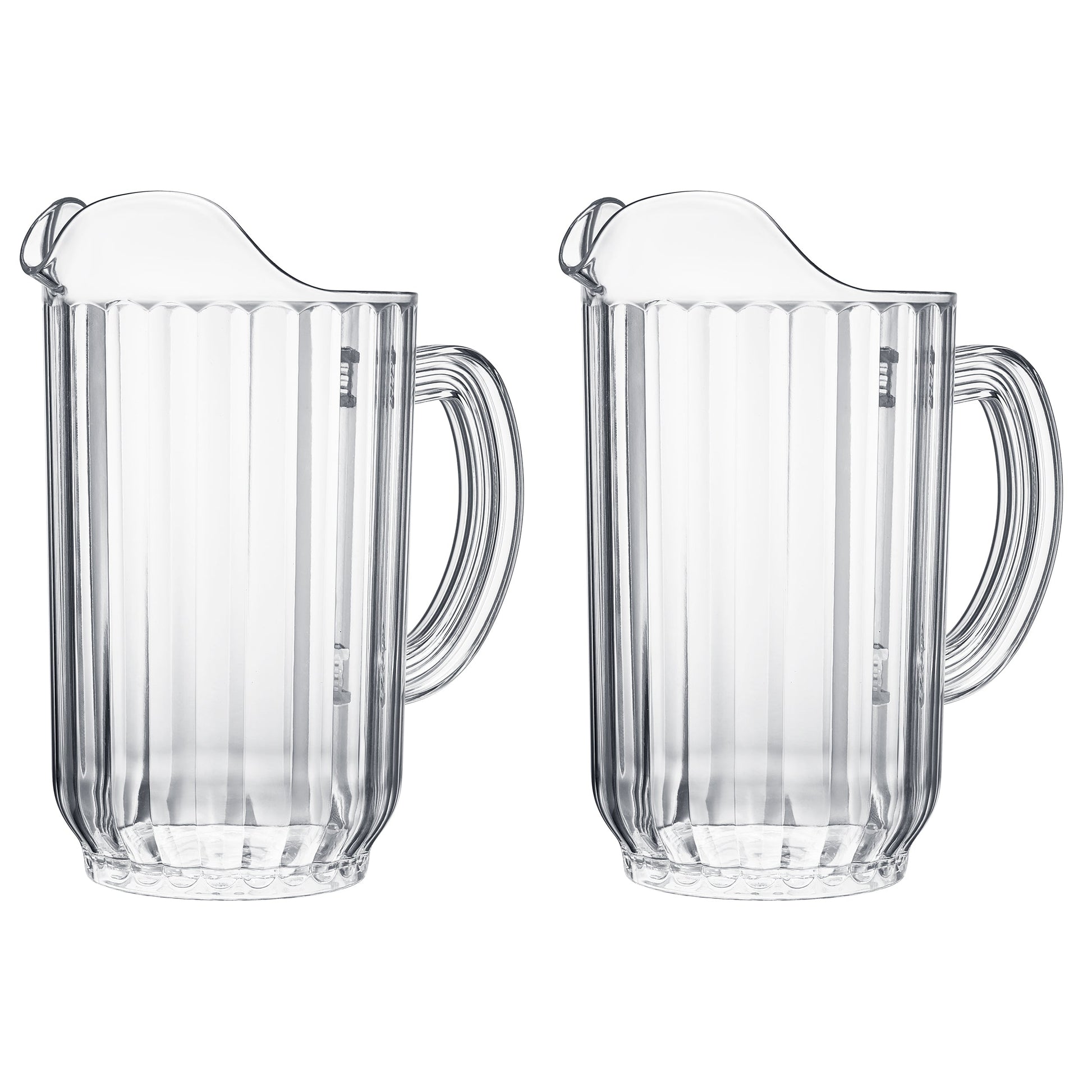 Barcelona Acrylic Beer Pitcher | Set of 2 | 60oz Each | Shatterproof | Indoor & Outdoor | Khen Site - Niksstuff