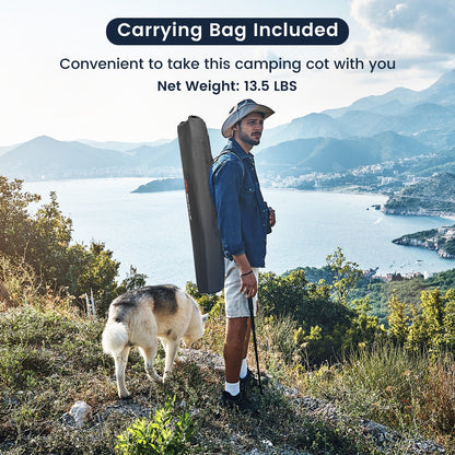 Folding Camping Cot for Adults and Kids with Carry Bag
