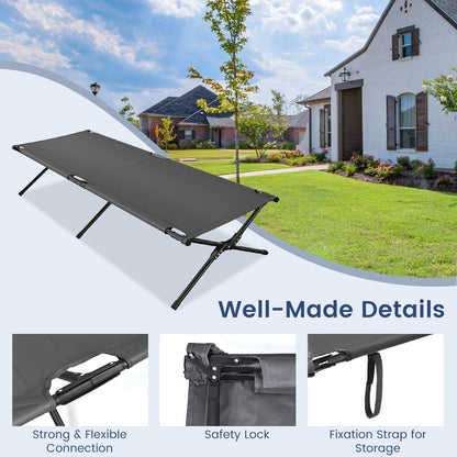 Folding Camping Cot for Adults and Kids with Carry Bag