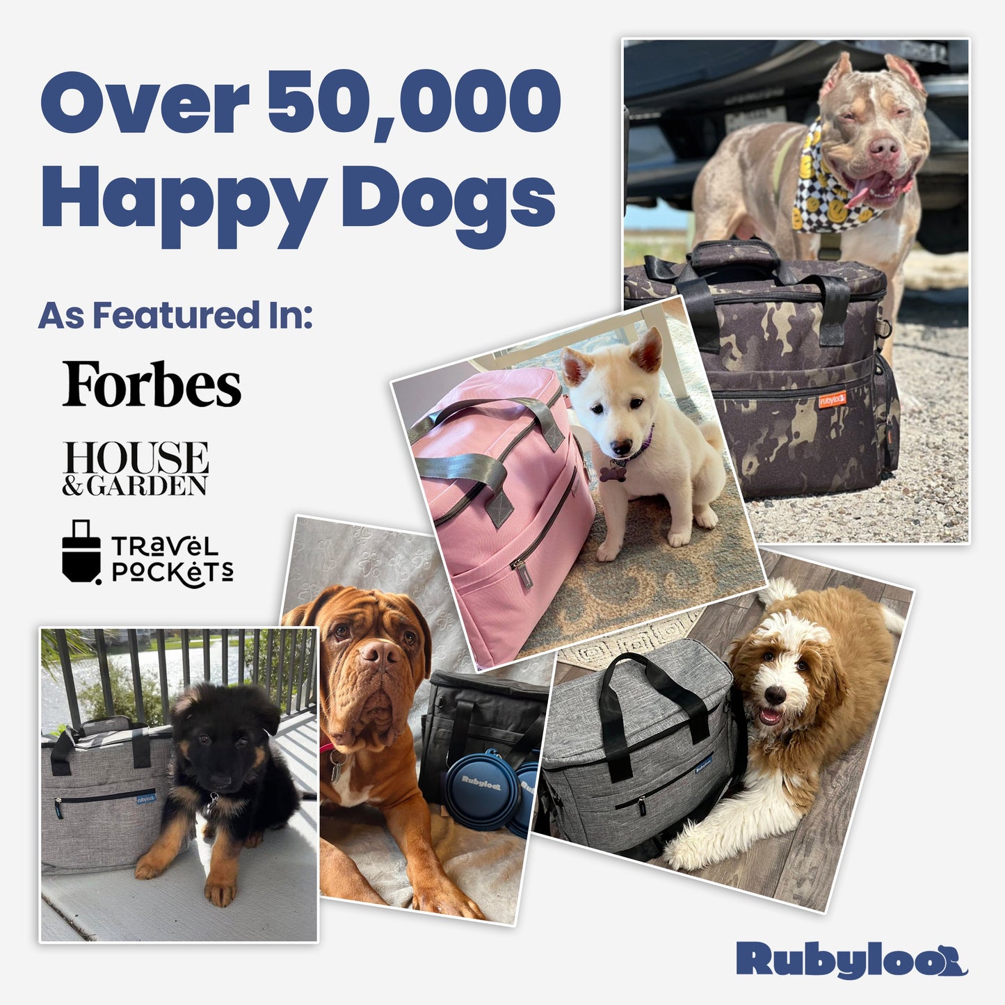 Rubyloo The Original Doggy Bag™ | Dog Travel Tote | 25L | Airline-Approved | 7 Colors