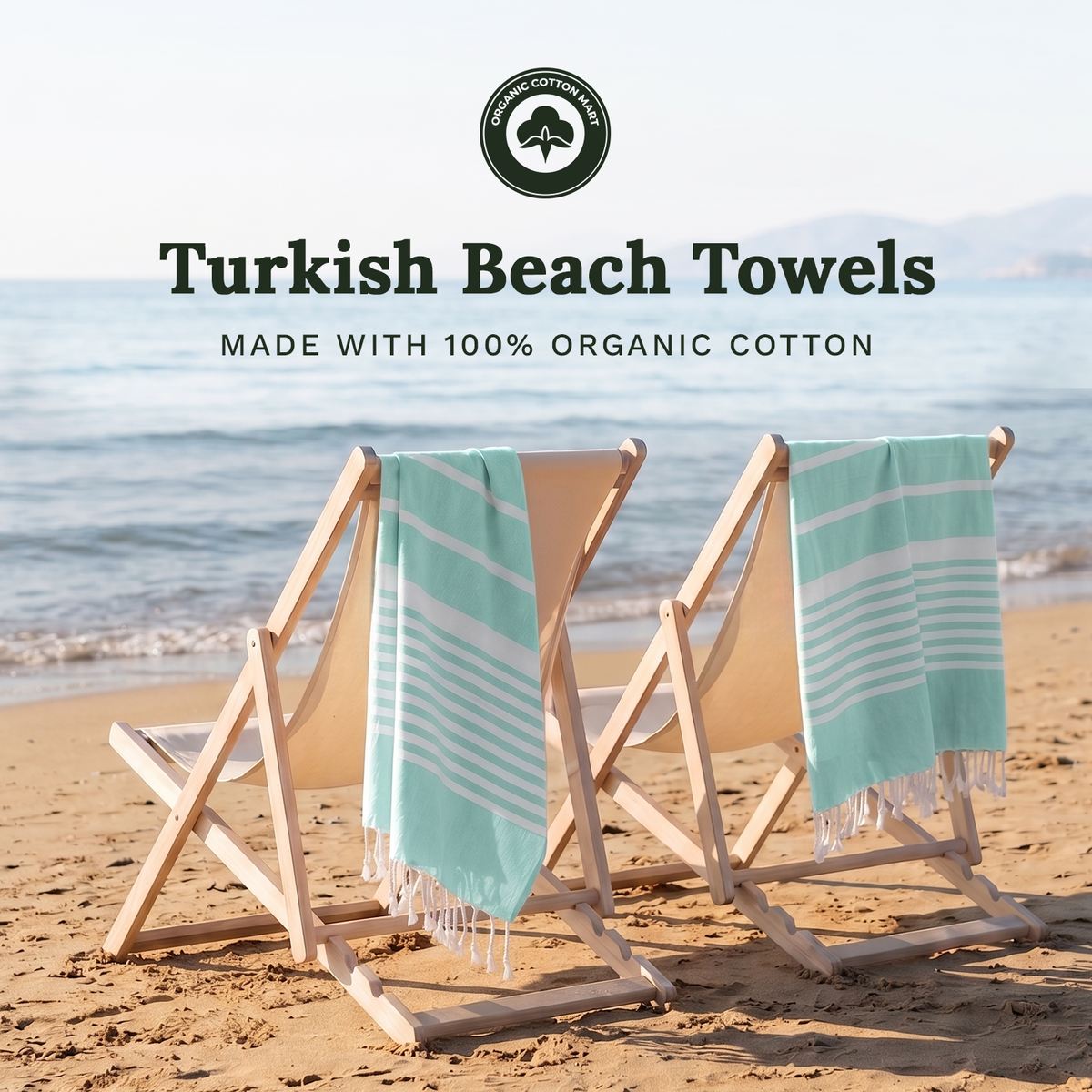 Turkish Organic Cotton Beach Towel