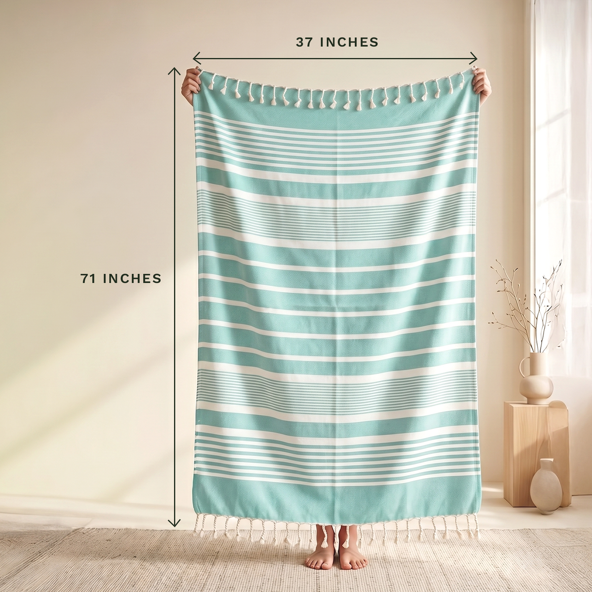 Turkish Organic Cotton Beach Towel