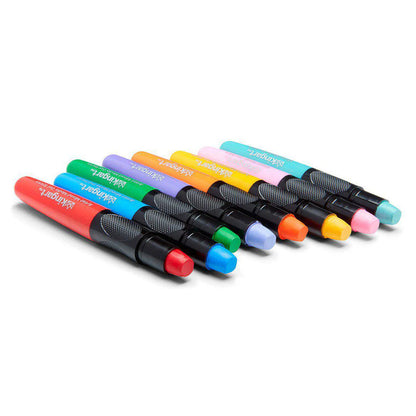 KINGART Mixed Media Gel Stick Crayons - 48 Water-Soluble Colors