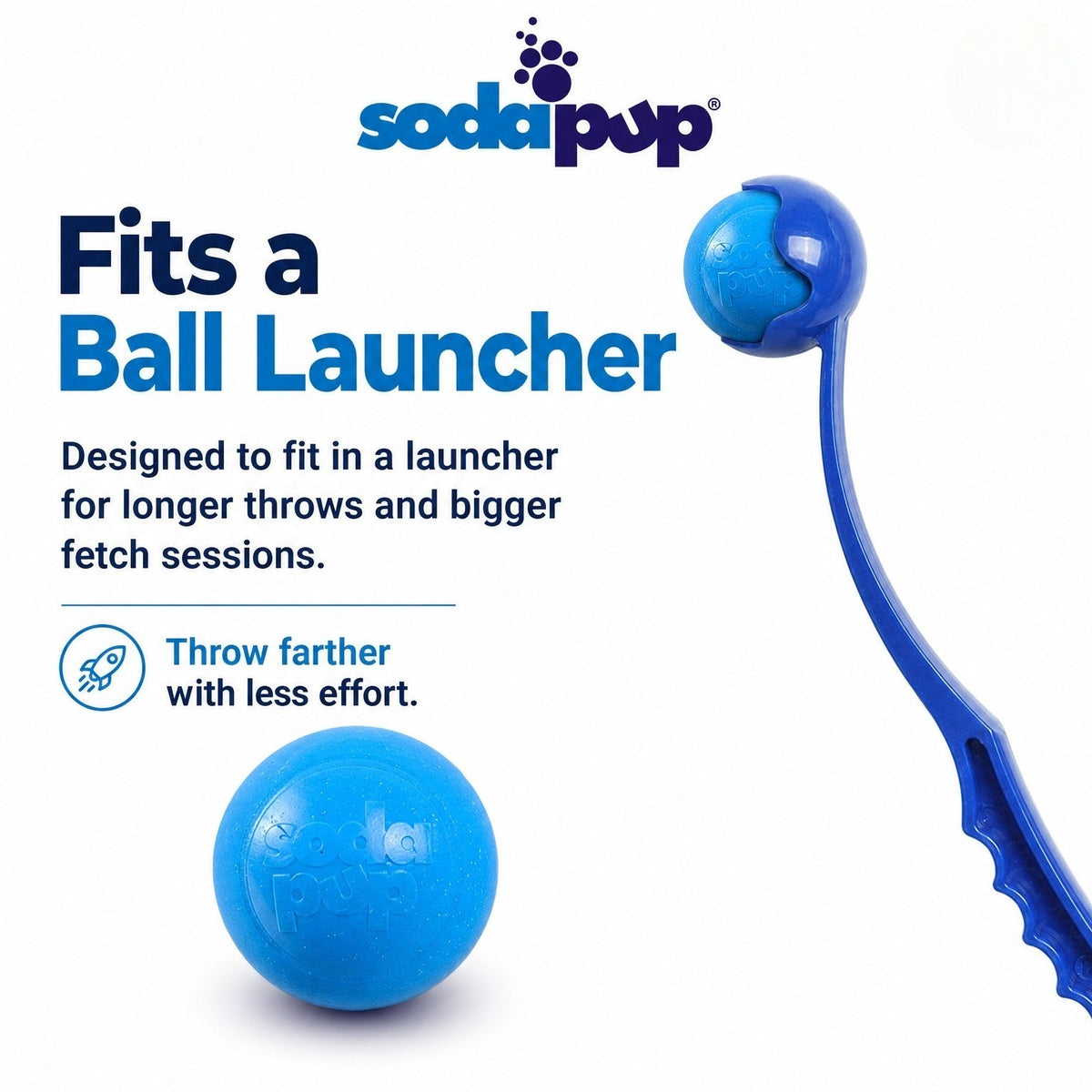 SodaPup Glitter Ball Dog Toy 2-Pack - 2.5" Floating Treat Dispenser