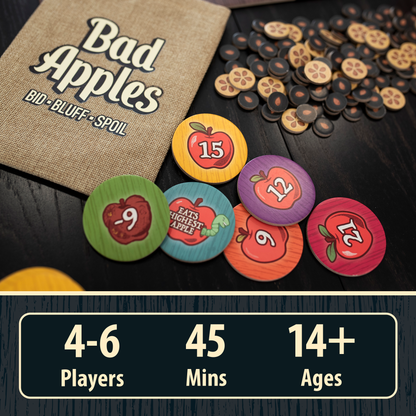 Bad Apples Bluffing & Auction Game by Lost Boy Entertainment - Niksstuff