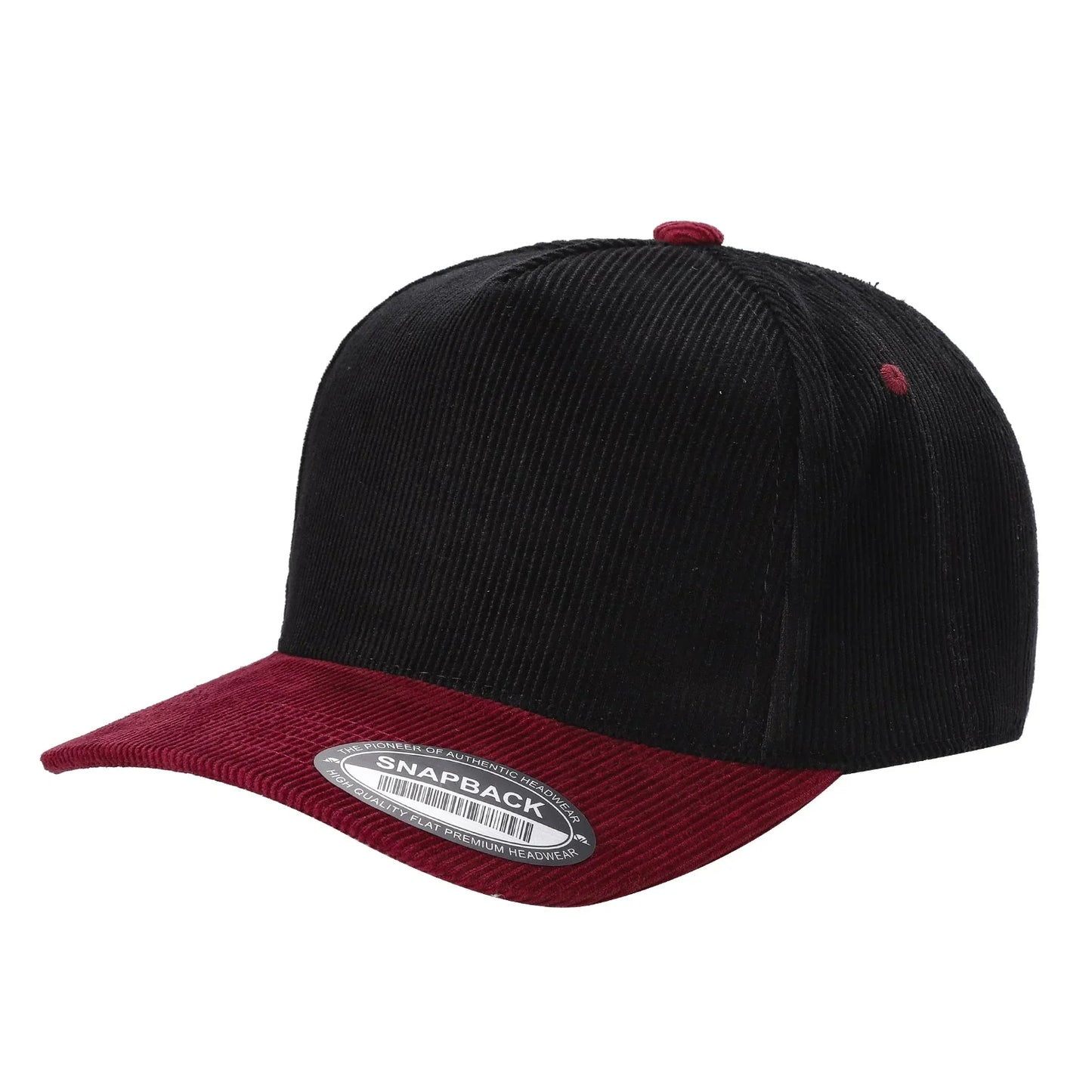 5-Panel Twill & Corduroy Baseball Cap | 14 Color Combos - Niksstuff