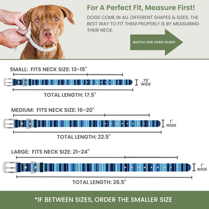 Rubyloo Waterproof Dog Collar | Washable & Stink-Proof | Poly-Coated Nylon | S, M or L | 5 Colors