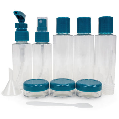 Badgley Mischka TSA Approved 12-Piece Travel Bottle Set | Essence - Niksstuff