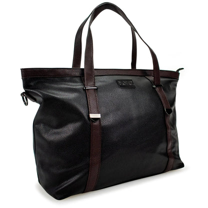 Badgley Mischka Anna XL Vegan Leather Weekender Duffel Bag