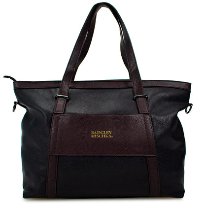 Badgley Mischka Anna XL Vegan Leather Weekender Duffel Bag